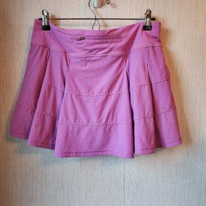 Lululemon Pace Rival Skirt 3.5” Liner Mid-Rise Size 8 Pink